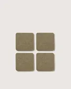 Bierfilzl Merino Wool Square Coaster Solid 4 Pack