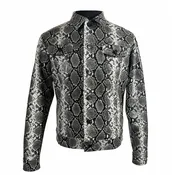 Snakeskin Trucker Jacket