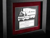 18 Wheeler Framed Truck Driver Award Plaque 29FRT