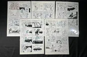 5-Page Complete Chapter of Sad Sack ~ Original black and white Comic Book Art — Little Giant Comics & Collectibles