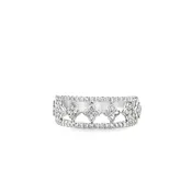 10kt White Gold Fashion Ring With 74 Round Diamonds At .52tcw I1 H/I
