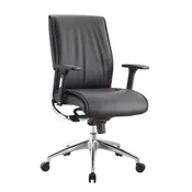 Altitude Mid Back Executive Chair | Black Leather