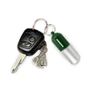 Ace Camp Waterproof Pill Capsule Keychain - Green
