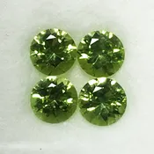 4.5mm – Peridot Faceted Rounds