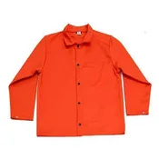13 oz. Orange Combo Jacket, Wool Lined, Covered Snaps, Reflective, 3X