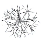 16‑Inch Cool White LED Twinkling Shimmer Sphere – Plug‑In Hanging Décor