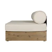 AIKO COMFORT MODULE ARMLESS, TEAK BASE/HPL BACK/GRADE B,C,D