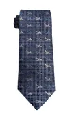 Airbus 380 airline jet silk tie in navy