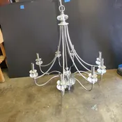 8 Light Chrome Chandelier — Orr-Reed  Est. 1946