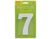 -#7 11CM WHITE WOOD NUMBER-#7 XXX