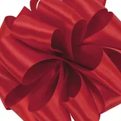 #100 Offray Red Double Face Satin Ribbon - 4" Wide x 20 Yards Long | 1 Spool