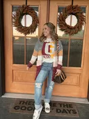 Bring the Warmth Color Block Cardigan