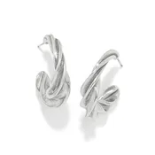 Antica Hoop Earrings Silver