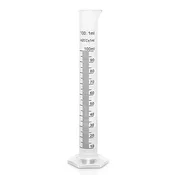 100ml Graduated Plastic Cylinder with Pour Spout
