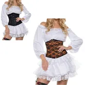 11″ Satin & Lace Waist Cincher