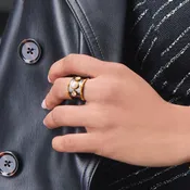 8/9 Mixed Metal Tribeca Ring