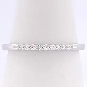 14KT WG Natural 9 Diamond Band