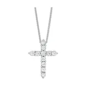 10Kt White Gold Diamond 1/10Ctw Pendant