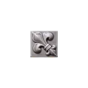 1 7/8" x 1 7/8" Fleur De Lis Dot Royal — Quemere Designs Inc