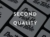 Don't Fuck Up the Table - Letterpress Coasters (Second Quality) — M.C. Pressure