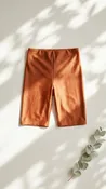 Rust High Waist Biker Shorts