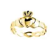 14k Gold Vermeil Claddagh Ring
