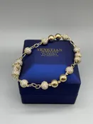 10KT Gold 6.75Ct Dimond Bead Bracelet