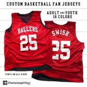 Custom 1-Color Basketball Jersey for Teams Family Fans with Personalized Team Names