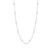0.6 CTW Adjustable Station Necklace