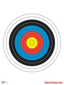 40cm Archery Bulls Eye Target