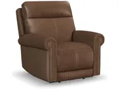 Alexander Leather Power Recliner with Power Headrest &amp; Lumbar