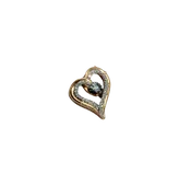 10K Rose Gold 1/3CTW Diamond Beating Heart Pendant