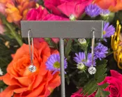 14K White Gold French Wire Round Brilliant Lab Grown Diamond Earrings – 2.14 Total Carats