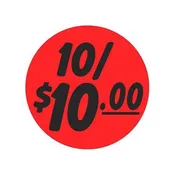 10/$10.00 - 1.25" Circle Label | Roll of 1,000