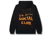 Anti Social Social Club A Fire Inside Flame Hoodie In Black