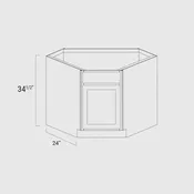 Diagonal Sink Base Cabinet