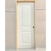 30×80 LEFT HAND HOLLOW CORE 2 PANEL ARCH TOP WITH GROOVES DOOR