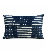 Anaya Indigo Mud Cloth Pillow
