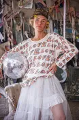 All Over Love Print Viggo Tee