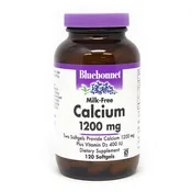 Bluebonnet CALCIUM 1200 mg PLUS VITAMIN D3 (Milk Free) 120 softgels