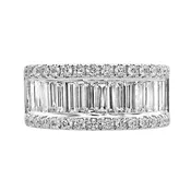 Baguette and Round Diamond Ring