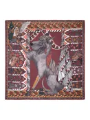 135x135 Large Silk Scarf-Tipu's Hound - Mulberry