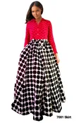 Black Polkadot Maxi Skirt