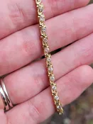 14k 11.1g diamond tennis bracelet- 7.5″