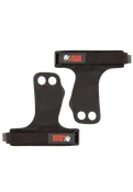 2-Hole Leather Lifting Grips - Black