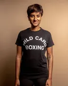 Wild Card Boxing Old School Logo Shirt - Black/White