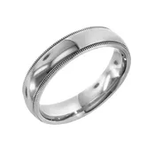 Classic Band with Milgrain Edges - Comfort Fit Interior - 6mm