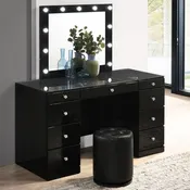 Avery LED Black Vanity Set