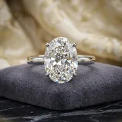 5.10ct Lab Grown Oval Diamond Engagement Ring