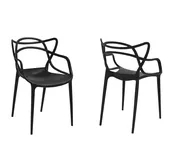 Black Accent Chairs - Set of 2 — Karley's Rentals